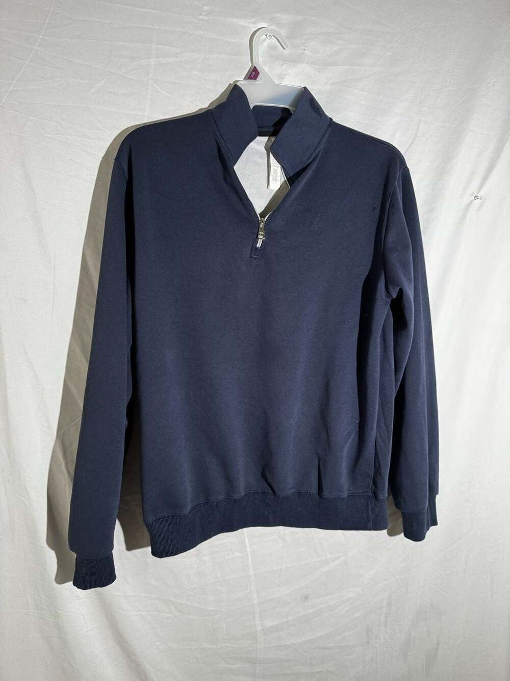 Alo Womens Pullover Quarter Zip Modal Soft Navy Large yoga